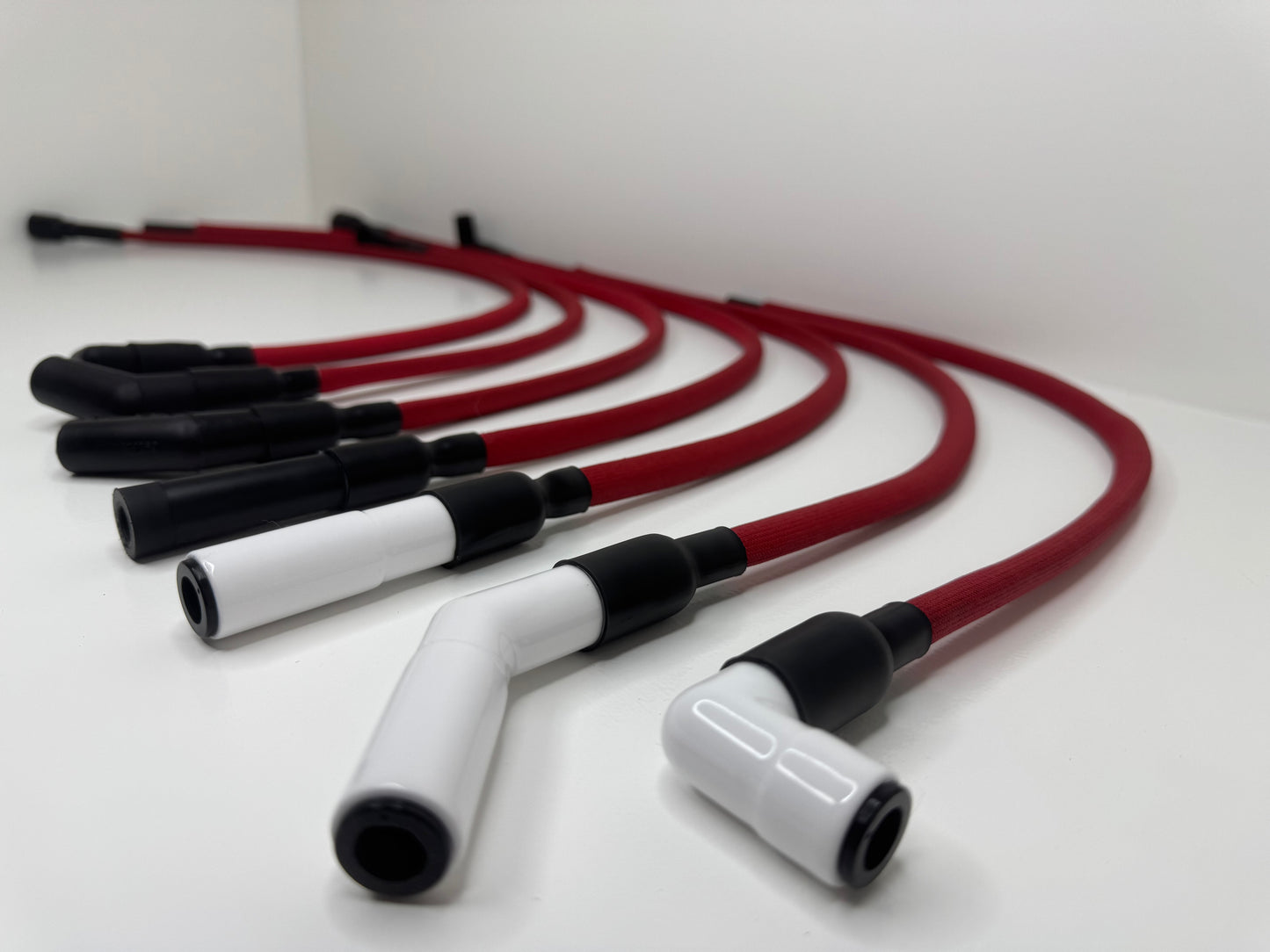 I6/V6 Ignition Wires - "IndestructaWires" - Shielded, Fiberglass Braid (1200 °F)