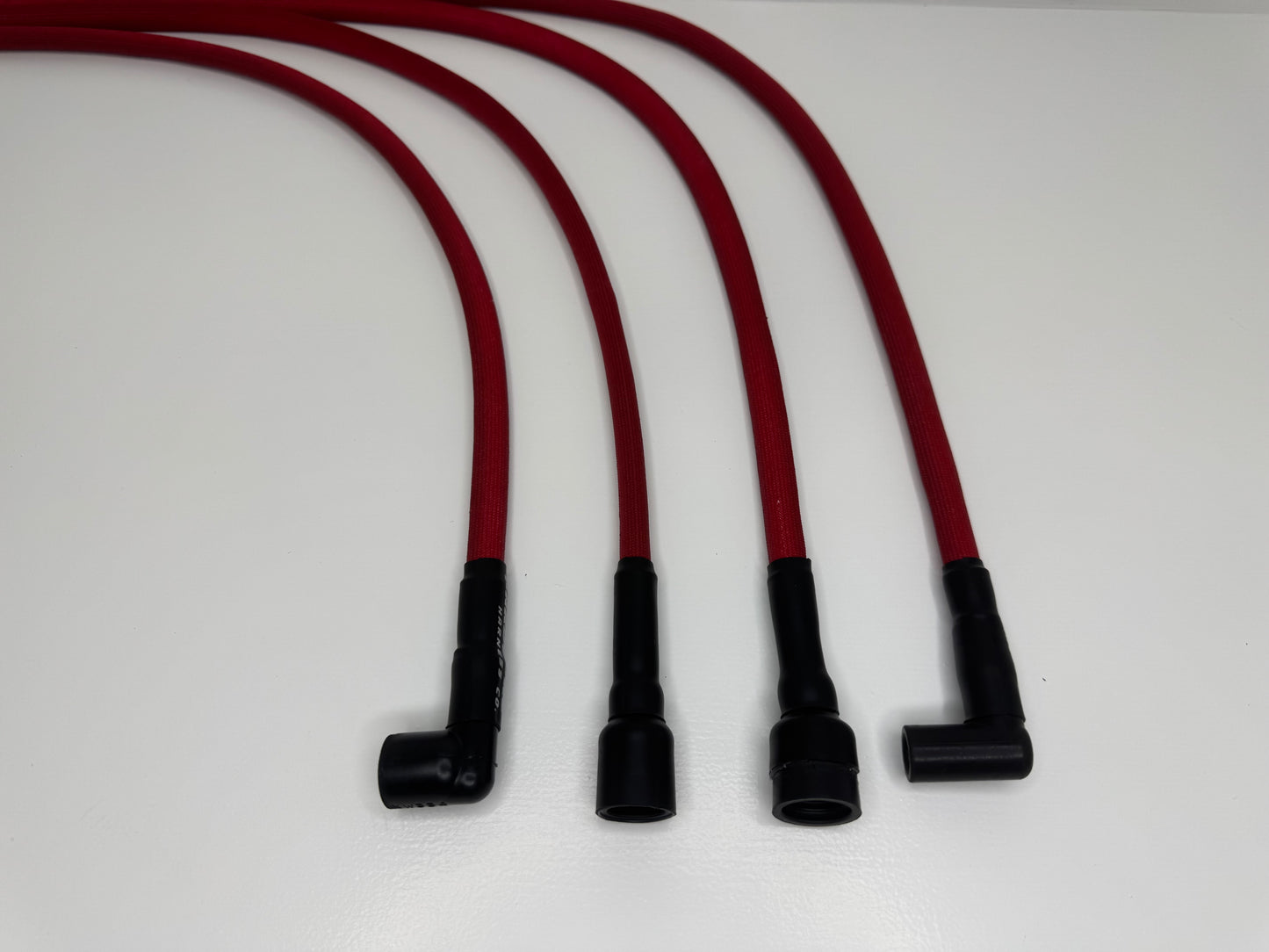 V8 Ignition Wires - "IndestructaWires" - Standard, Fiberglass Braid (1200 °F)