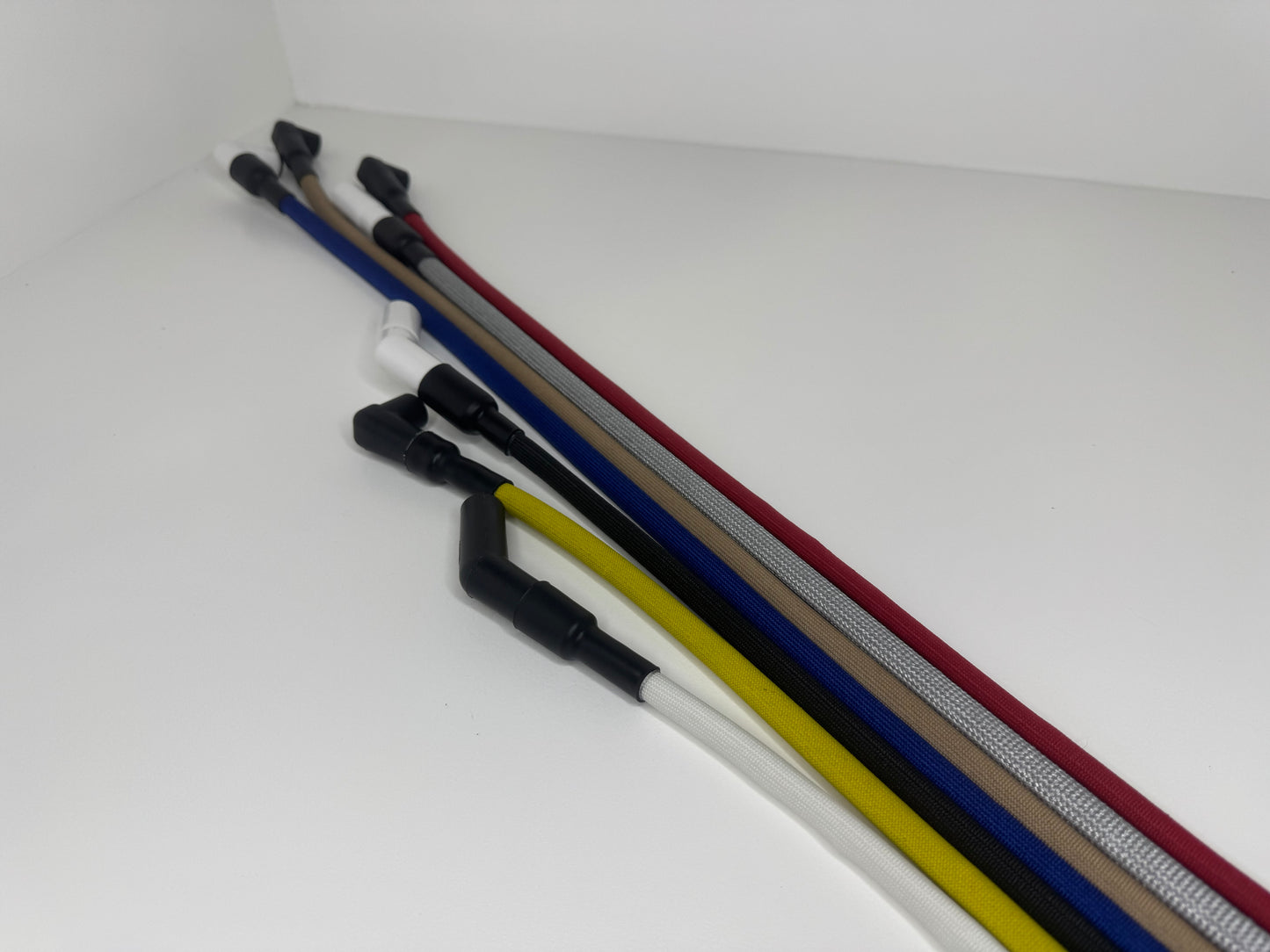 V8 Ignition Wires - "IndestructaWires" - Standard, Fiberglass Braid (1200 °F)