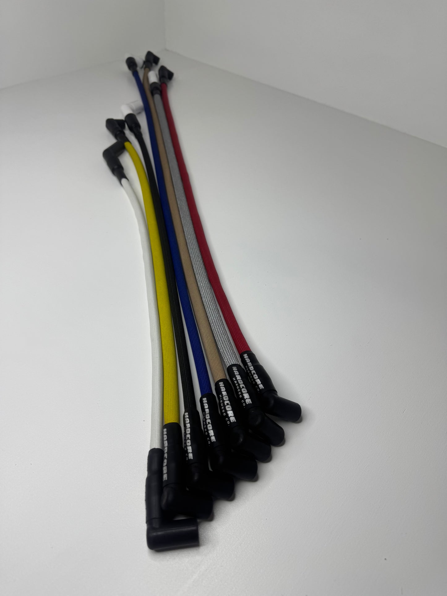 V8 Ignition Wires - "IndestructaWires" - Standard, Fiberglass Braid (1200 °F)