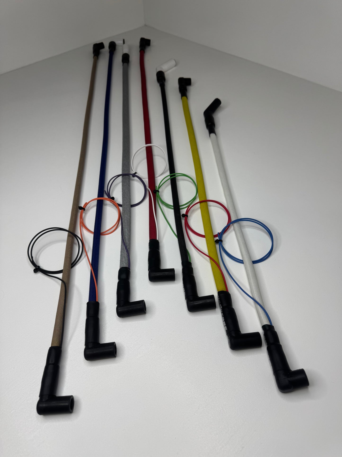 I6/V6 Ignition Wires - "IndestructaWires" - Shielded, Fiberglass Braid (1200 °F)