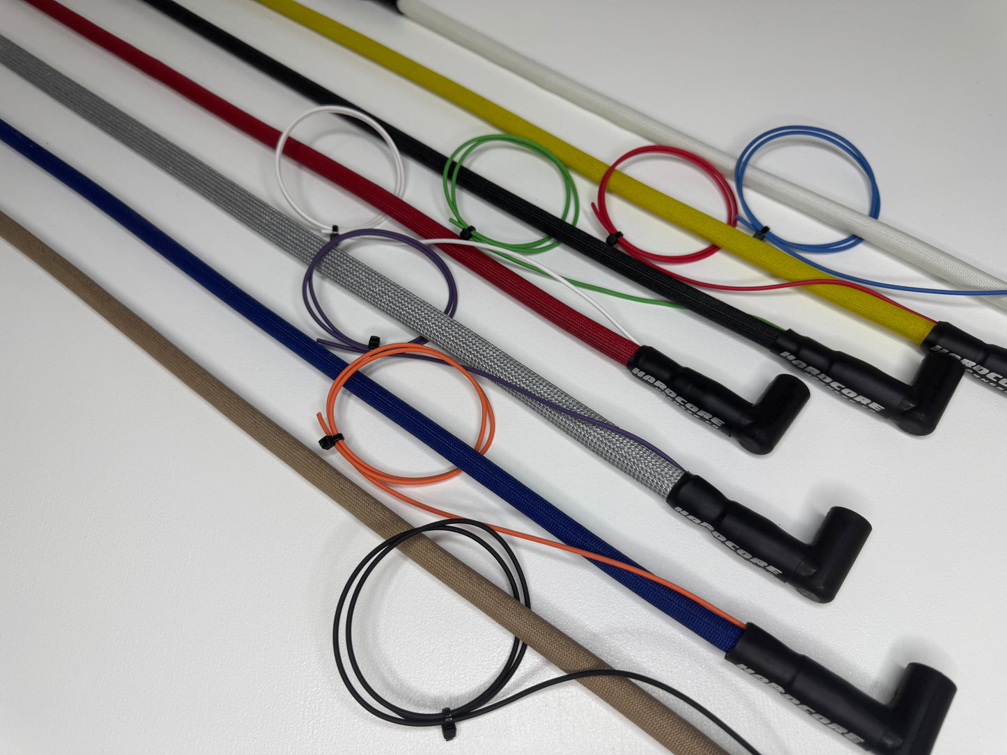 I6/V6 Ignition Wires - "IndestructaWires" - Shielded, Fiberglass Braid (1200 °F)