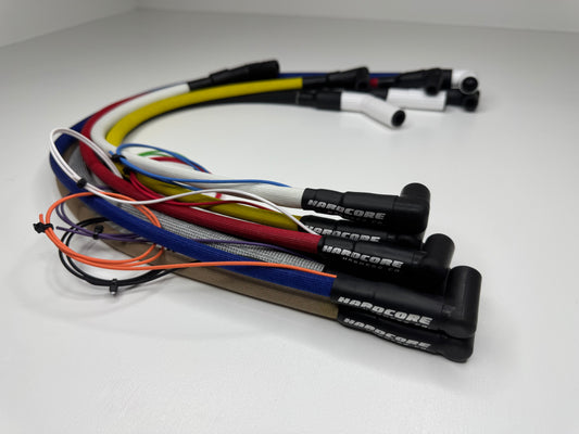 V8 Ignition Wires - "IndestructaWires" - Shielded, Fiberglass Braid (1200 °F)